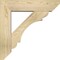 Ekena Millwork Olympic Slat Rough Sawn Bracket w/ Offset Brace, Douglas Fir, 6"W x 22"D x 22"H BKT0604X22X22OLY06RDF - alternate 3